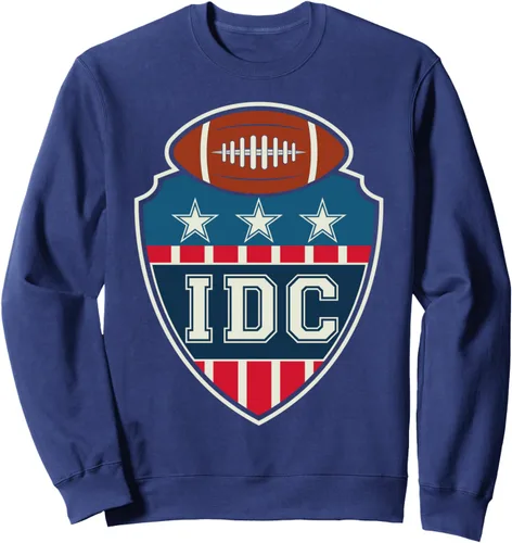 Vista 6 de IDC American Football Lover - Sudadera retro, Negro