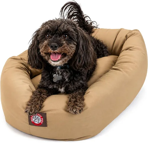 Vista 36 de Majestic Pet Products - Cama en forma de bagel para perro, color caqui, 32 pulgadas