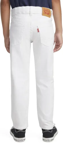 Vista 4 de Levi's Jeans 502 Regular Taper Fit Performance para Niños, Azul