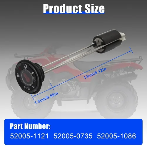 Vista 4 de GXARTS Indicador de combustible con tapa compatible con Kawasaki Bayou 220 250 300 400 KLF220 KLF250 KLF300 KLF400 Prairie 300 400 KVF300 KVF400
