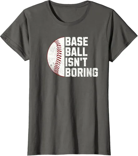 Vista 8 de Camiseta Baseball Isn't Boring, Negro
