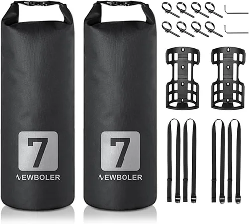 Vista 10 de LIXADA Bolsa de horquilla de bicicleta de 3L/7L - Bolsa seca impermeable, diseño superior enrollable, bolsa ligera para horquilla de bicicleta