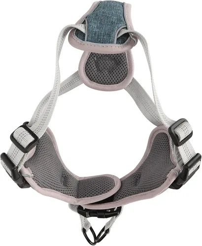 Vista 9 de Dog Vest Harness, Adjustable Reflective No Pull Chest Harness for Large Medium Dogs, Polyester Nylon Outdoor Walking Safety Strap (S)