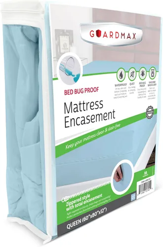 Vista 23 de Protector de colchón Guardmax con cremallera funda contra insectos para cama 100% impermeable suave, hipoalergénico y transpirable