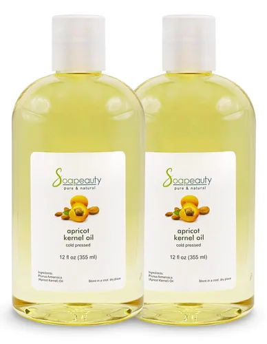 Vista 11 de Soapeauty Aceite de almendro de albaricoque prensado en frío, 100% puro, natural para piel, cara, portador de cabello para aceites esenciales