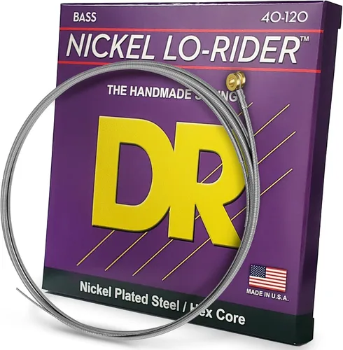 Vista 5 de DR Strings NICKEL LO-RIDER™ (45-105, 4 cuerdas)