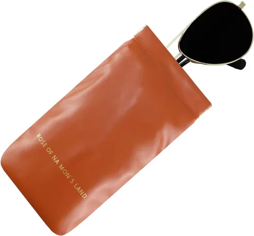 Vista 2 de Kososuru Soft PU Leather Anti-scratch Eyeglasses Case, Portable Waterproof Squeeze Top Sunglasses Case For Women Men
