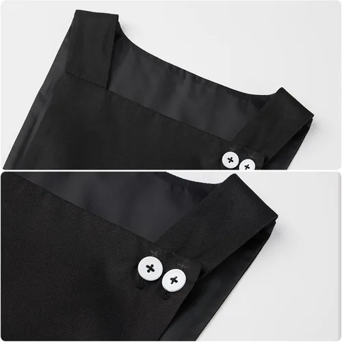 Vista 9 de Disfraz gris de Matilda para mujer, disfraz escolar, uniforme de fiesta de Halloween, chaqueta, camisa, vestido, corbata A
