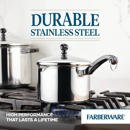 Vista 75 de Farberware Olla clásica de vapor hecha en acero inoxidable, 3 qt.