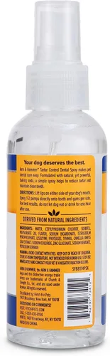Vista 6 de Aerosol de cuidado dental avanzado contra sarro para perros, sabor menta, de Arm & Hammer (4 onzas)