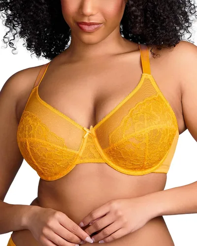 Vista 15 de HSIA Sujetadores minimizadores para mujer Enchante Lace Underwire Bra para Beige almendra
