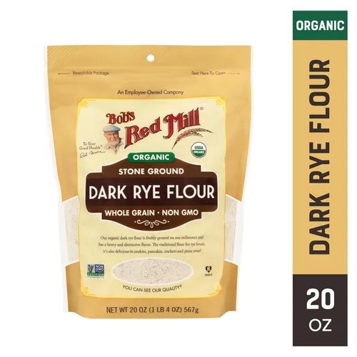 Vista 3 de Bob's Red Mill Harina orgánica de centeno oscuro, 20oz
