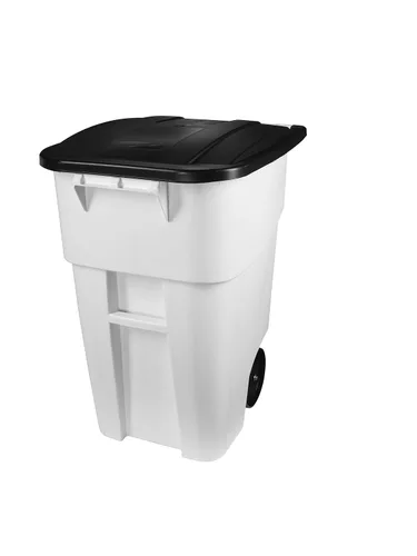 Vista 12 de Rubbermaid Commercial Products - Papelera con ruedas para reciclaje Fg9W2773Blue Brute Rollout