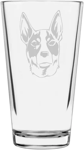 Vista 244 de Podenco Canario - Vaso de pinta de 16 onzas con temática de perro personalizado