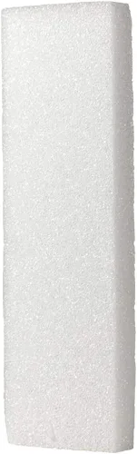 Vista 2 de Hygloss Products. Bloques de poliestireno blanco. Para proyectos, artes y artesanías, 4 x 12 x 1 pulgada, 6 unidades.