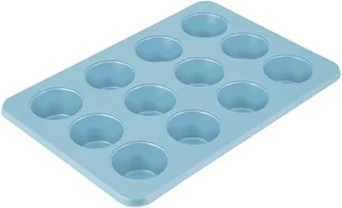 Vista 28 de KitchenAid Molde antiadherente de acero aluminizado, apto para lavavajillas, agave, 12 tazas