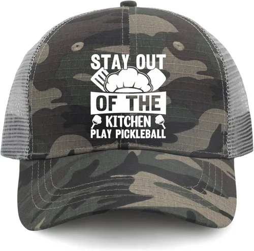 Vista 9 de devor Dad Hats Stay Out of The Kitchen Play Pickleball Dad Hat, Graphic Hats for Women