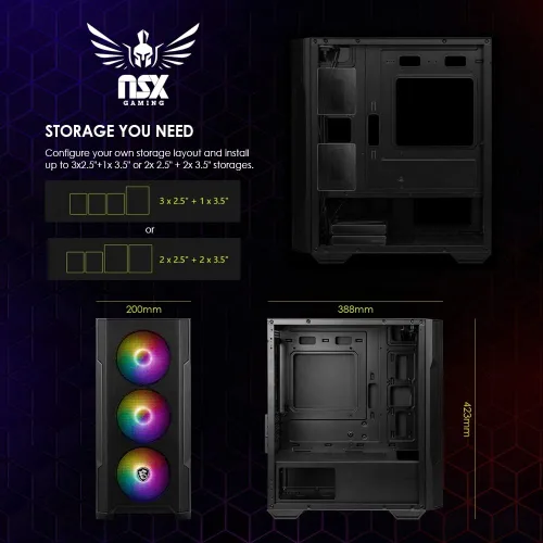 Vista 6 de NSX GAMING Raptor Desktop