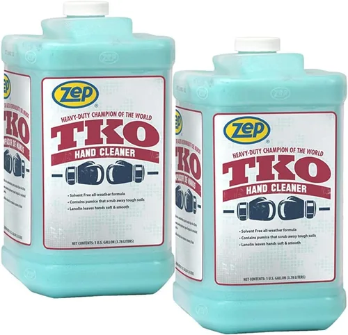 Vista 10 de Zep Limpiador de manos TKO para uso intensivo - 1 galón (caja de 4) R54824 - Sin bomba, solo recarga - El limpiador de manos industrial preferido
