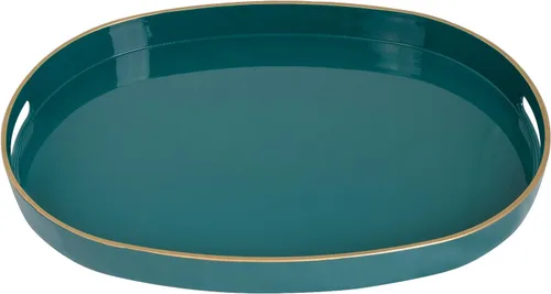 Vista 16 de MAONAME Juego de 2 bandejas decorativas rosadas, bandeja ovalada con asas