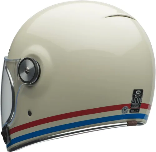 Vista 5 de Bell Bullitt - Casco (rayas blanco perlado brillante/rojo/azul - S)