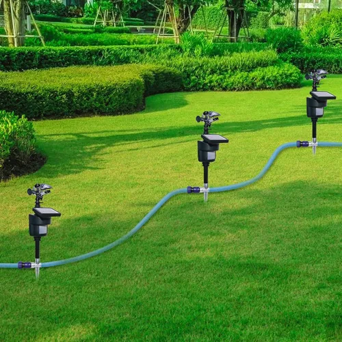 Vista 6 de [Actualizado 2025] Yardeen - Aspersor solar con sensor de movimiento, rociador de agua ajustable para jardín con estaca. Se puede seleccionar