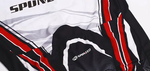 Vista 5 de sponeed Hombres Bicicletas Jersey Cremallera Completa Ciclismo Camisa Tops Transpirable