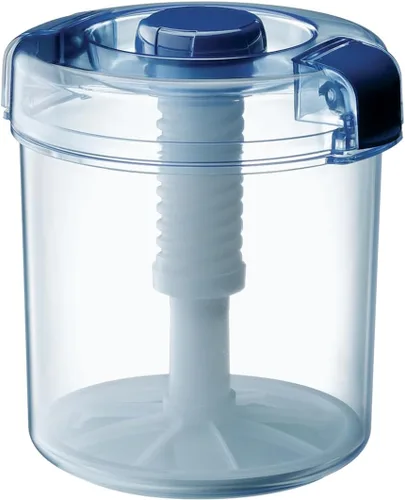 Vista 11 de Tsukemono - Contenedor redondo para hacer pepinillos instantáneos, fabricado en Japón, sin BPA (azul 0.8 L)