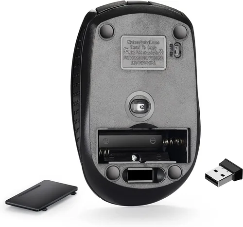Vista 2 de Ratón óptico inalámbrico 2.4GHz receptor USB para ordenador portátil PC Tablet PC 1600DPI con receptor USB