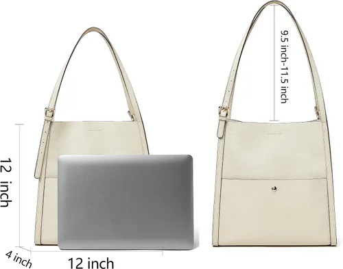 Vista 5 de daiblueland Bolso bandolera de cuero para mujer, diseño con correa ajustable, tamaño mediano