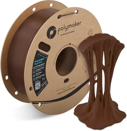 Vista 39 de Polymaker PLA Pro Filament 1.75mm 1KG Black, High-Impact Resistance Tough, High Speed Up to 300mm/s, Clean Surface, Low-Warp, Easy to Print on