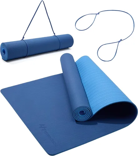Vista 7 de Ewedoos Tapete de yoga antideslizante de elastómero termoplástico, tapete de ejercicio ecológico para yoga, pilates y ejercicio de piso, tapete ACE