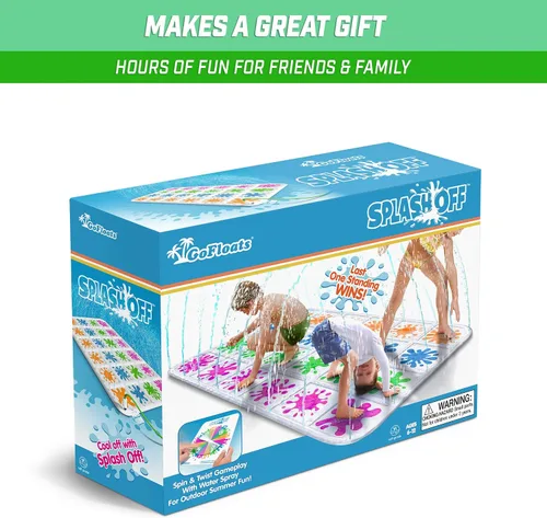 Vista 6 de GoFloats Juego Splash Off - Juego de tapete de salpicaduras de agua para niños