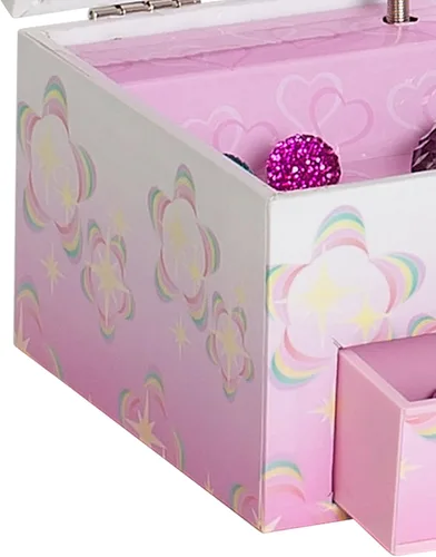 Vista 9 de Mele Co Ashley - Joyero musical de hadas para niñas color rosa