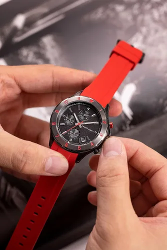 Vista 7 de FILIPPO LORETI Pista Sports - Reloj de pulsera para hombre, 328.1 ft, resistente al agua, 1.654 in, con movimiento multifunción, para hombre