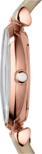 Vista 2 de Emporio Armani - Reloj de vestir de dos manecillas de acero inoxidable para mujer, Relojes de moda, Beige