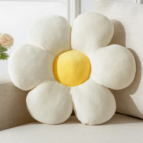 Vista 17 de Almohada de flores, almohadas azules, lindas margaritas, cojín decorativo para el hogar, para cama, sofá, sofá