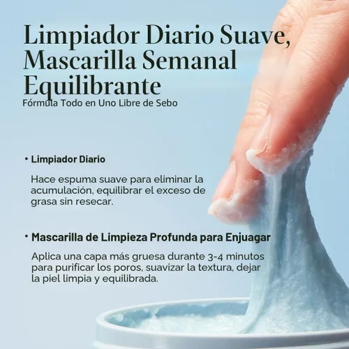 Vista 8 de ARENCIA Exfoliante y Limpiador Facial Profundo Iluminador de Hisopo - Todos los Tipos de Piel, Para Filamentos Sebáceos y Puntos Negros (1.76 oz)