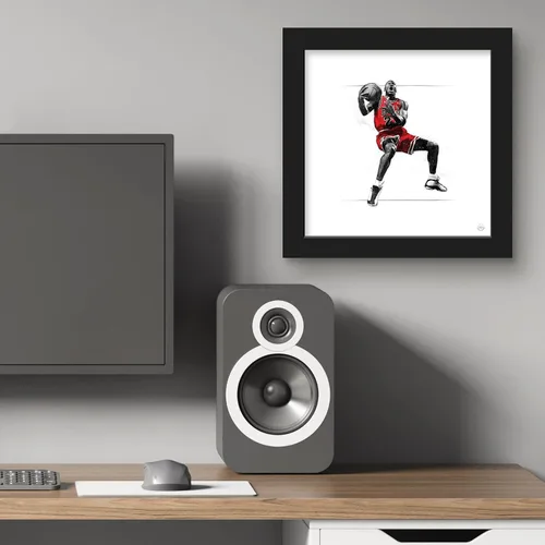 Vista 5 de Trends International Gallery Pops Michael Jordan - Póster artístico de pared, 12.00 x 12.00 pulgadas, versión de marco negro
