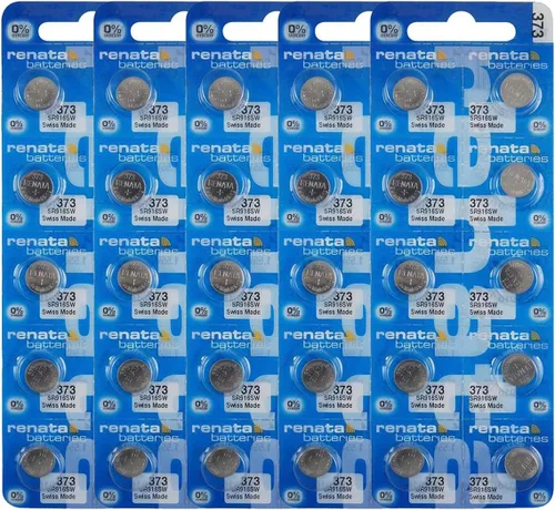 Vista 8 de Renata 373 SR916SW Baterías – 1.55 V Óxido de Plata 373 Batería de Reloj (2 unidades)