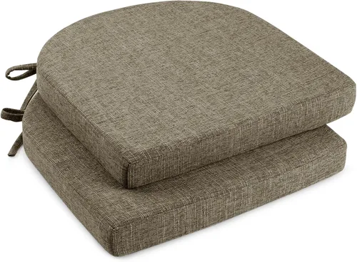 Vista 23 de downluxe Cojines para sillas de interior para sillas de comedor, almohadillas de espuma texturizada suaves y cómodas para sillas de cocina con lazos