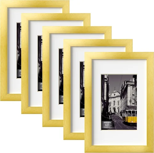 Vista 93 de eletecpro Juego de 5 marcos de fotos de 8 x 10 pulgadas, collage de fotos, decoración de pared, fotos de 5 x 7 con paspartú o de 8 x 10 pulgadas sin