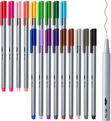 Vista 12 de Mr. Pen - Bolígrafos de punta fina, paquete de 12, bolígrafos de punta fina, bolígrafos de colores, bolígrafo para diario, bolígrafo para diario