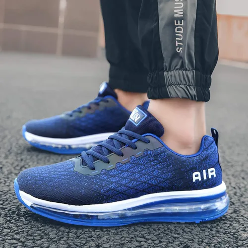 Vista 7 de Axcone Tenis deportivos para hombre transpirables atléticos para correr gimnasio correr ligeros con amortiguación de aire tenis de entrenamiento