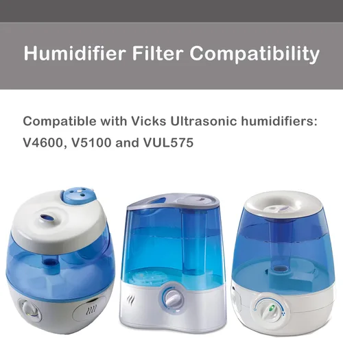 Vista 3 de Cartucho de desmineralización PDC51V1 compatible con humidificador Vick modelo V4600, V5100, VUL575 y Sunbeam696, funciona para recoger polvo