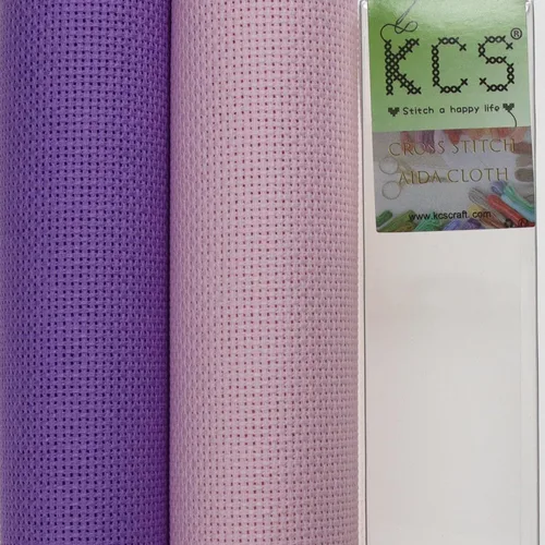 Vista 98 de KCS 2 cajas de tela de costura de algodón para punto de cruz de 15 x 18 pulgadas (blanco antiguo, 11 unidades)