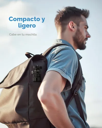 Vista 6 de UBeesize Trípode S, Trípode de lata calidad para teléfono, trípode flexible con obturador remoto inalámbrico, compatible con iPhone/Android Samsung