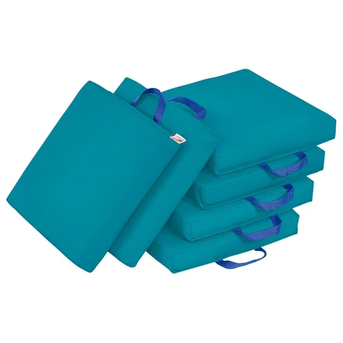Vista 22 de ECR4Kids SoftZone - Cojines de suelo, cuadrados, asientos flexibles, surtidos, 6 piezas
