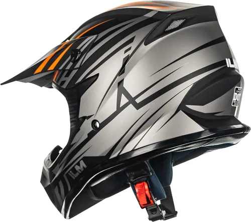 Vista 36 de ILM Casco de cara completa para motocicleta, motocross y cuatrimoto para niños y jóvenes, aprobado por el Departamento de Transporte de Estados