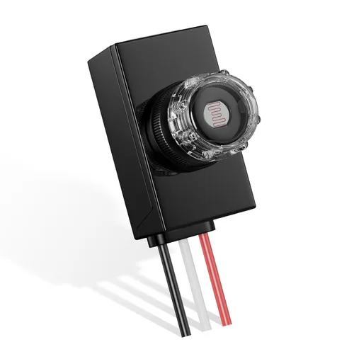 Vista 30 de Greencycle Interruptor de luz basculante negro de un solo polo, interruptor de luz de paleta de 15 amperios, interruptores Sp blancos, 120V-277V CA